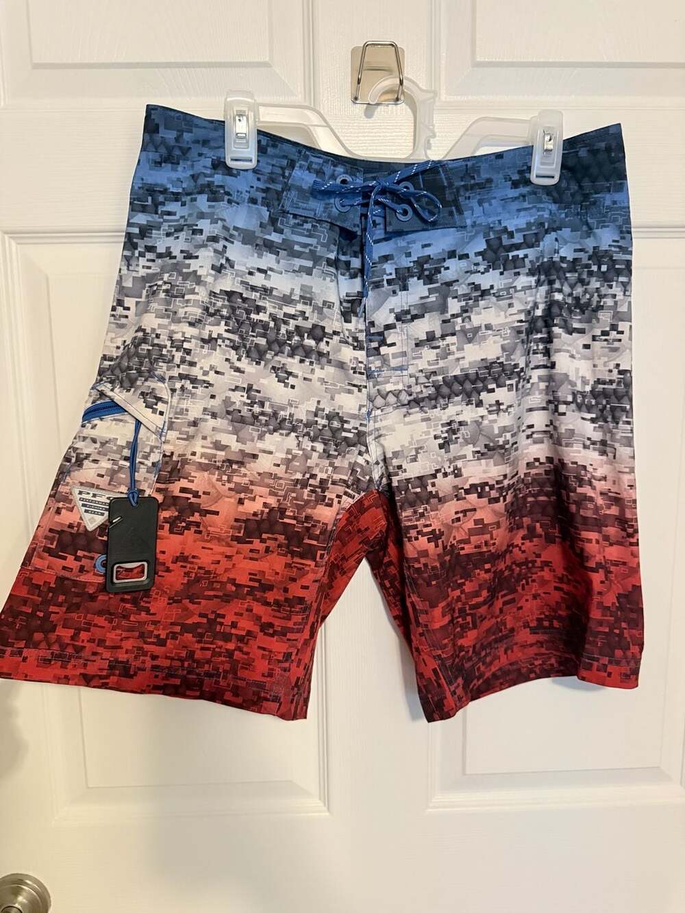 Columbia PFG Offshore II Board Shorts Americana Digi Camo Fade